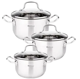 Набор Кастрюль 6 предметов KELLI KL-4729 (1х4) на скидке