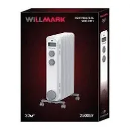 Масляный обогреватель WILLMARK WOR-2411 (2500В.,11 секц.,3 режима.,защ на скидке