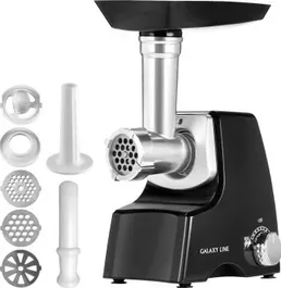 Мясорубка электрическая Galaxy LINE GL 2415, черный с серебристым на скидке