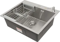 DS6050 Кухонная мойка 600*500*200mm , нержавеющая сталь с сифоном на скидке