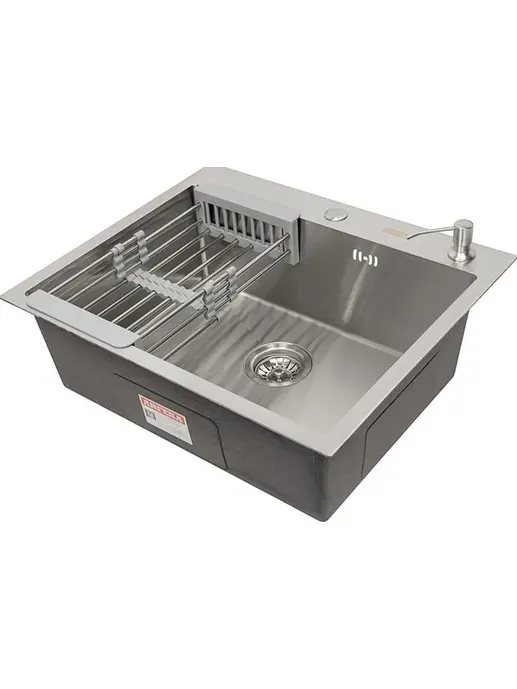 DS6050 Кухонная мойка 600*500*200mm , нержавеющая сталь с сифоном