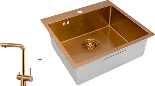 Мойка ZORG ZRN 5055 Nano PVD Gold Rosy