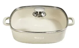 Сковорода-сотейник с гранитным покрытием 28см KELLI KL-4716-28 (1x6) на скидке