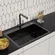 DS7050B Кухонная мойка 700*500*200mm , чёрная с сифоном