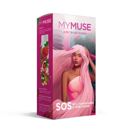 Набор подарочный MY MUSE шампунь и бальзам SOS-восстановление  300453, на скидке