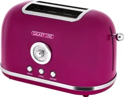 Тостер электрический Galaxy LINE GL 2916 малиновый джем
