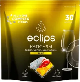 Средсвто для посудомоечных машин в капсулах Eclips «Prime Цитрус» 30 ш на скидке