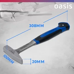 Молоток слесарный цельнокованый с обрезиненной рукояткой Oasis Pro 300 на скидке