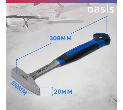 Молоток слесарный цельнокованый с обрезиненной рукояткой Oasis Pro 300