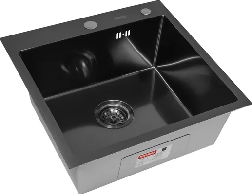 Мойка ARFEKA ECO AR 500*500 BLACK PVD NANO DECOR MILLET GRAINS,
