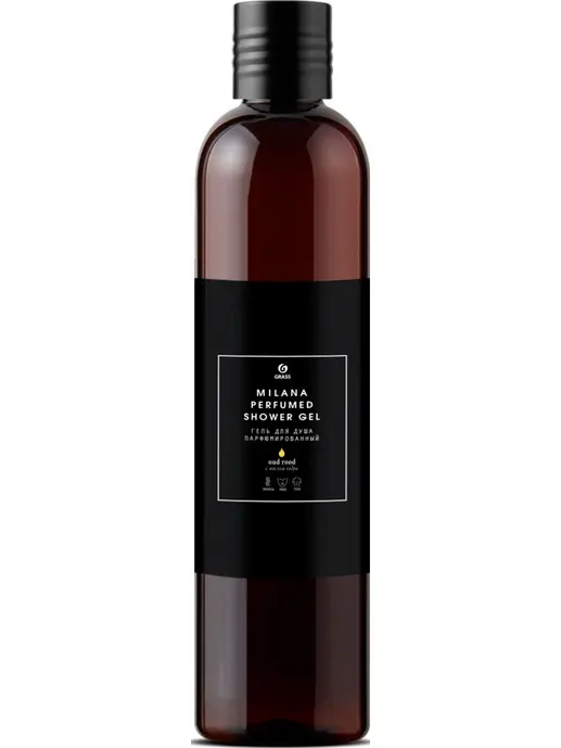 Гель для душа парфюмированный GraSS Milana «Oud Rood» 350мл., 125659,