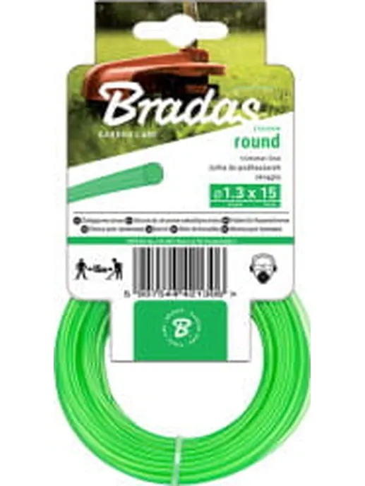 Леска круглая BRADAS 1,3мм/15м арт.ZTO1315K