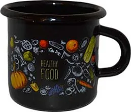 1с2с_HF Кружка эмал Healthy food 0,4л ТМ Appetite на скидке