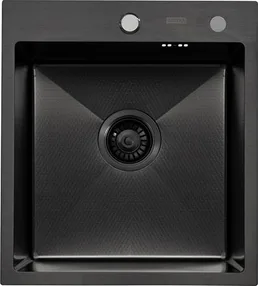 Мойка ARFEKA ECO AR 450*500 BLACK PVD NANO DECOR MILLET GRAINS, на скидке