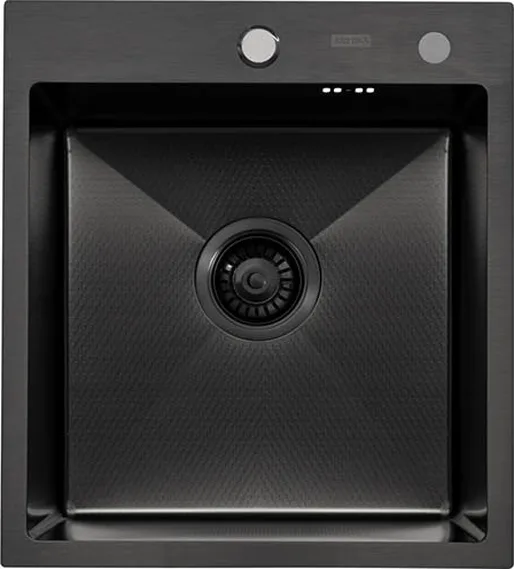 Мойка ARFEKA ECO AR 450*500 BLACK PVD NANO DECOR MILLET GRAINS
