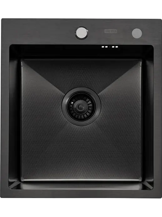 Мойка ARFEKA ECO AR 450*500 BLACK PVD NANO DECOR MILLET GRAINS,