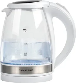 Чайник электрический Galaxy LINE GL 0560 белый на скидке