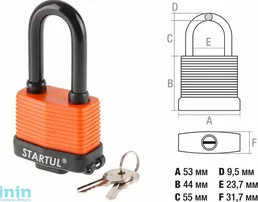 Навесной замок STARTUL PROFI ST9086-50 на скидке