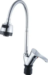 Смеситель Эверест B48-214M с гибким изливом на скидке