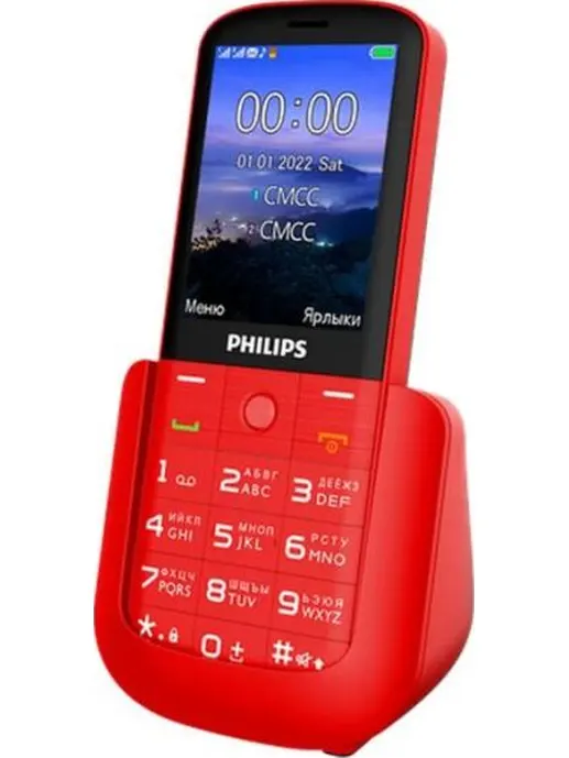 Сотовый телефон Philips Xenium E227 красный