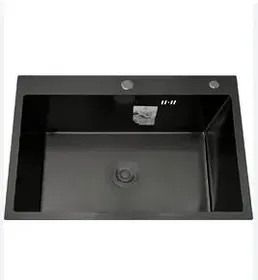 DS5040B Кухонная мойка 500*400*200mm , чёрная с сифоном на скидке