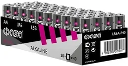 LR6A-P40 ФАZА Alkaline Pack-40 на скидке