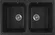 Мойка из искуственного камня GreenStone GRS-15-308 черный