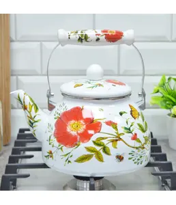 Чайник эмал 2,5л Дикая роза ТМ Appetite, КИТАЙ на скидке