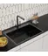DS7050B Кухонная мойка 700*500*200mm , чёрная с сифоном