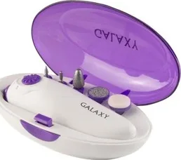 Набор для маникюра и педикюра Galaxy LINE GL 4912, белый с фиолетовым на скидке