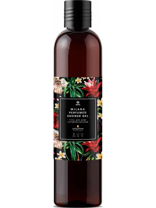 Гель для душа парфюмированный GraSS Milana «Spring Bloom» 350мл.