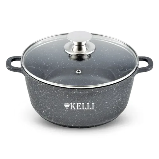 Кастрюля с мраморным покрытием 1,5л KELLI KL-4022-16 (1x6)