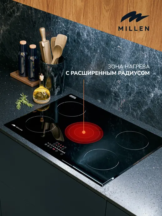 MILLEN MEH 702 BL электрическая варочная панель