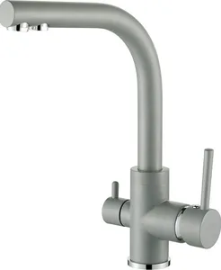Смеситель AquaSanita Akvaduo 2663 202 alumetallic на скидке