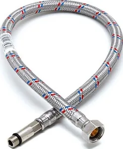 Гибкая подводка для смесителей VALFEX нерж.сталь М10*18-1/2" 60 см (75 на скидке