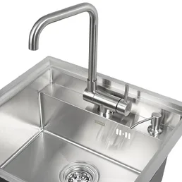 Комплект мойка ARFEKA ECO AR 520*490 SATIN, на скидке