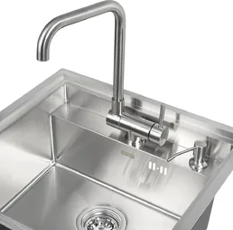 Комплект мойка ARFEKA ECO AR 520*490 SATIN, на скидке