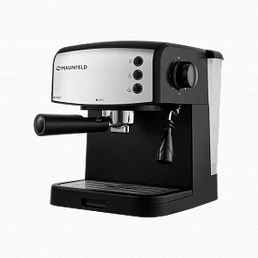 Кофемашина рожкового типа MAUNFELD MF-734BK на скидке