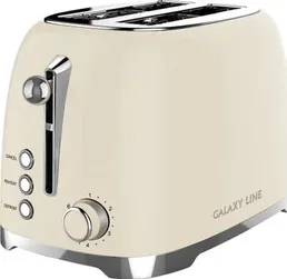 Тостер электрический Galaxy LINE GL 2918, крем-брюле на скидке