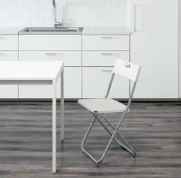 Стул IKEA Гунде [903.608.80] белый на скидке