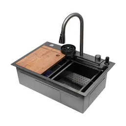 Мойка ARFEKA ECO AR 680*450 BLACK PVD NANO DECOR на скидке
