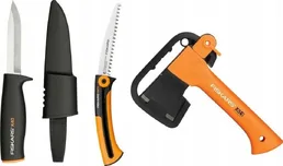 Туристический набор (топор+пила+нож) FISKARS на скидке