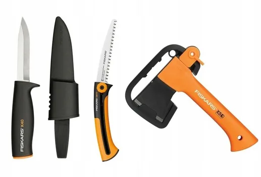 Туристический набор (топор+пила+нож) FISKARS