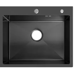 Мойка ARFEKA ECO AR 600*500 BLACK PVD NANO DECOR MILLET GRAINS на скидке