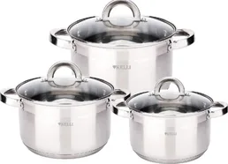 Набор Кастрюль 6 предметов KELLI KL-4726 (1х4) на скидке