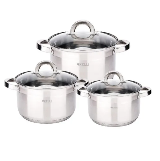 Набор Кастрюль 6 предметов KELLI KL-4726 (1х4)