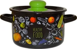 Кастрюля эмал цил Healthy food 7,0л ТМ Appetite, РОССИЯ на скидке