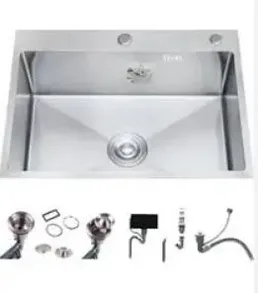 DS6050 Кухонная мойка 600*500*200mm , нержавеющая сталь с сифоном на скидке