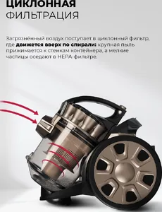 LEX LXVCC 7010 пылесос, безмешковый, сухой уборки 1800Вт на скидке