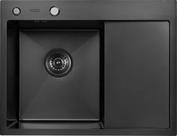 Мойка ARFEKA ECO AR 650*500 L BLACK PVD NANO, на скидке